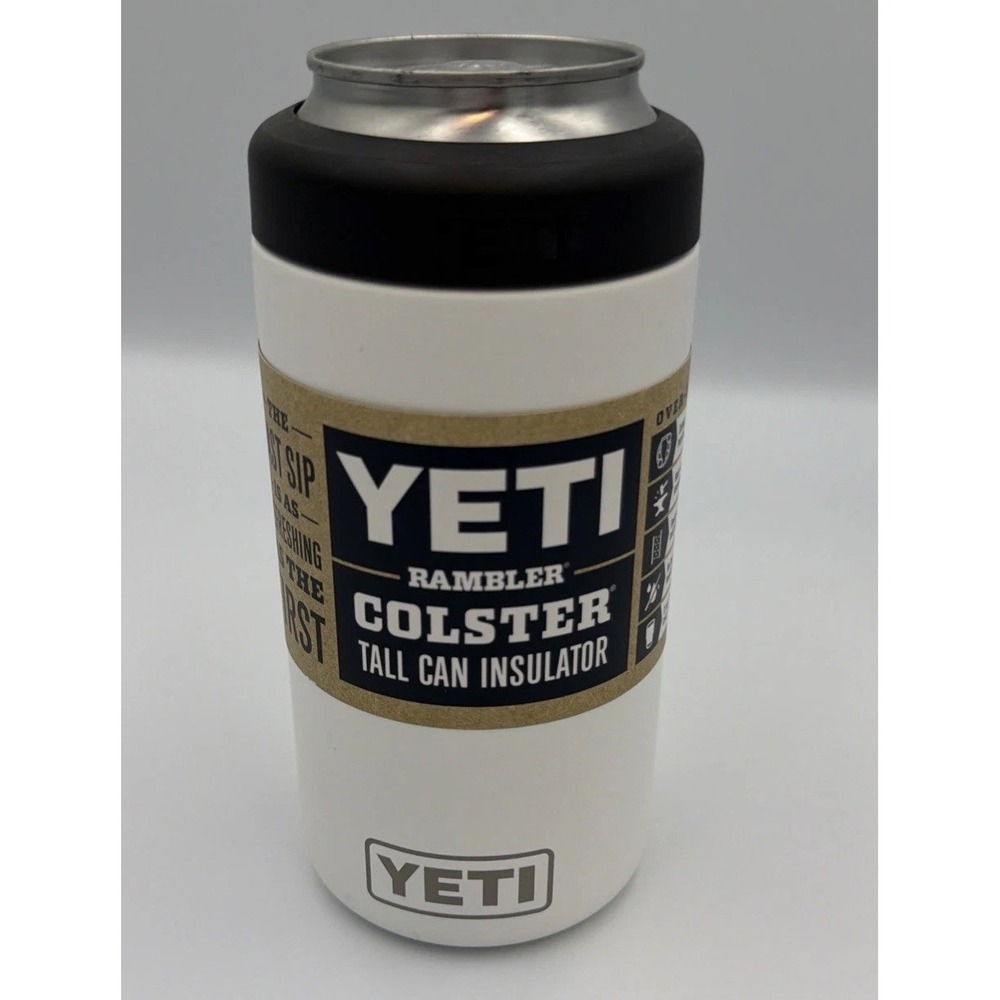 NWT Classic White YETI® Tall Can Colster® Rambler® - Authentic Discontinued 16oz